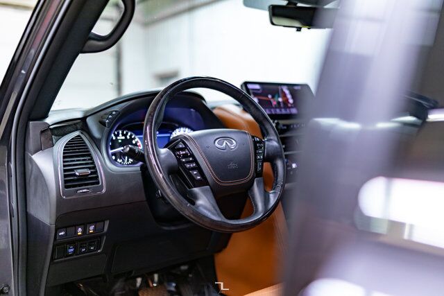 2023 Infiniti QX80 AWD Luxe Leather Roof Nav BCam Red Deer AB