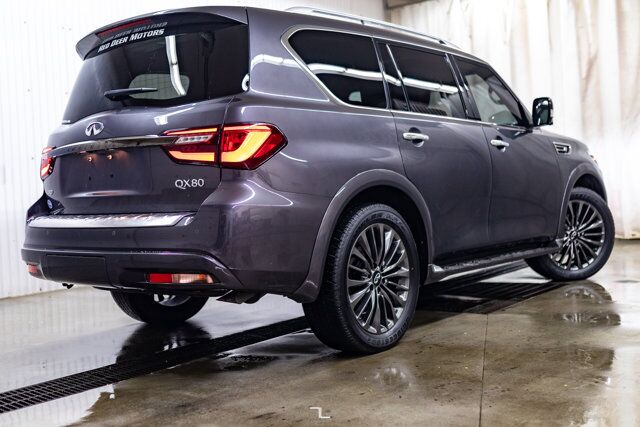 2023 Infiniti QX80 AWD Luxe Leather Roof Nav BCam Red Deer AB
