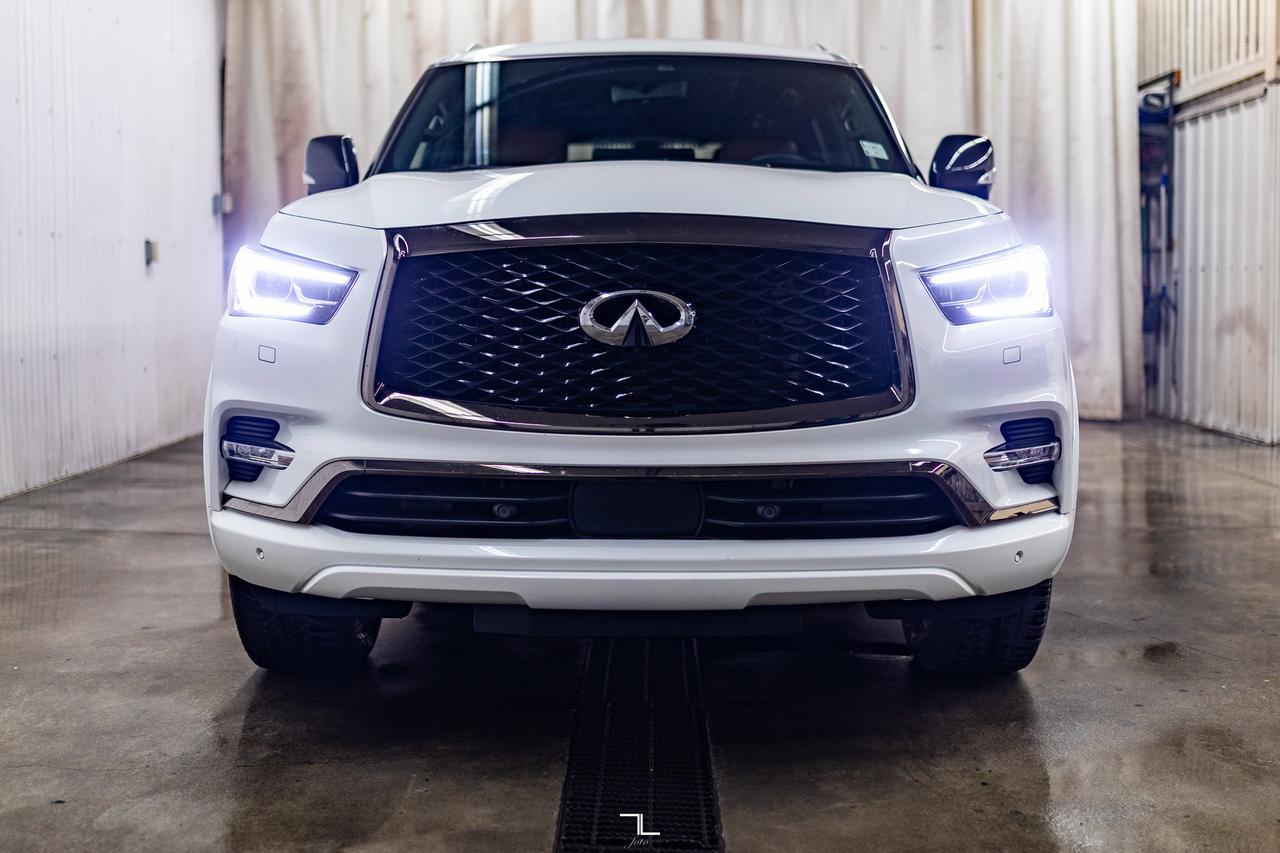 2023 Infiniti QX80 AWD ProACTIVE Leather Roof Nav TV&apos;s Red Deer AB