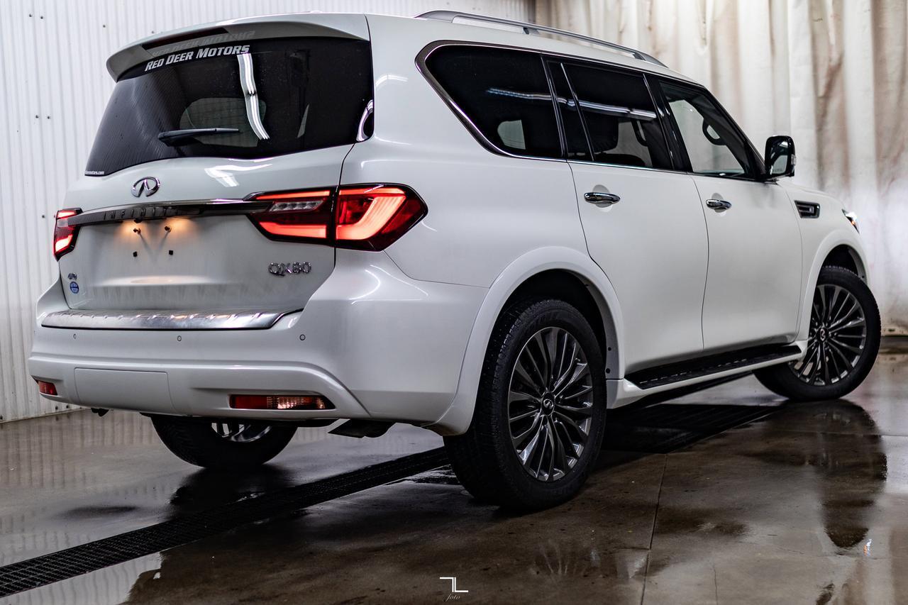 2023 Infiniti QX80 AWD ProACTIVE Leather Roof Nav TV&apos;s Red Deer AB
