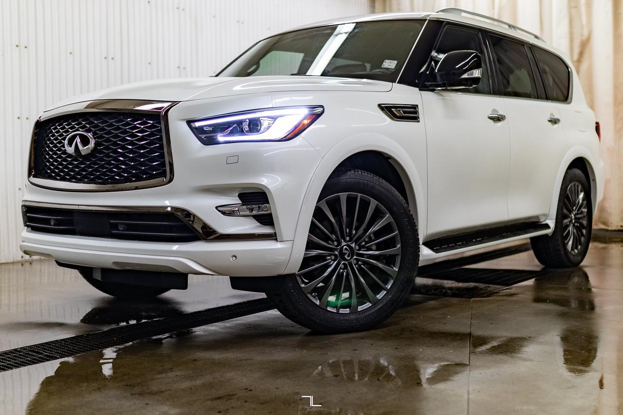 2023 Infiniti QX80 AWD ProACTIVE Leather Roof Nav TV's Red Deer AB