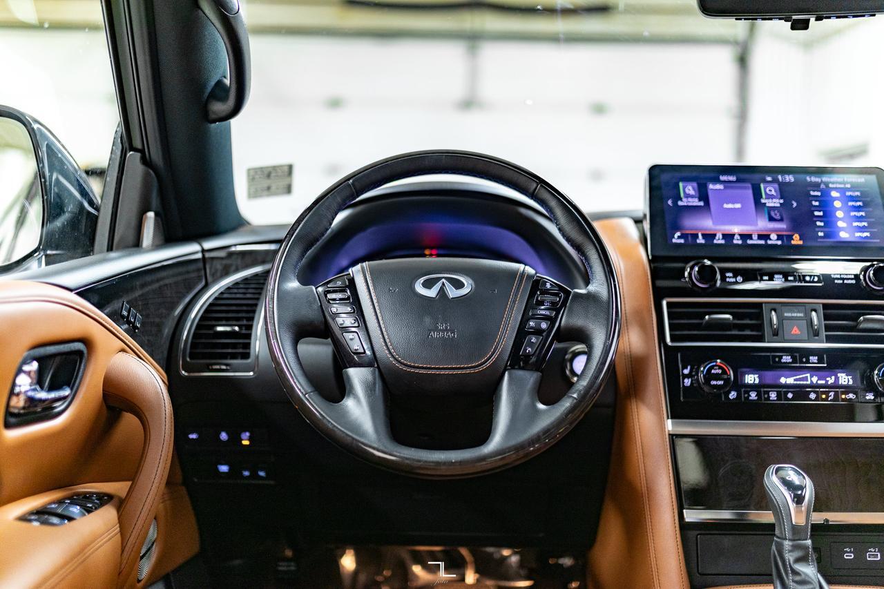 2023 Infiniti QX80 AWD ProACTIVE Leather Roof Nav TV's Red Deer AB
