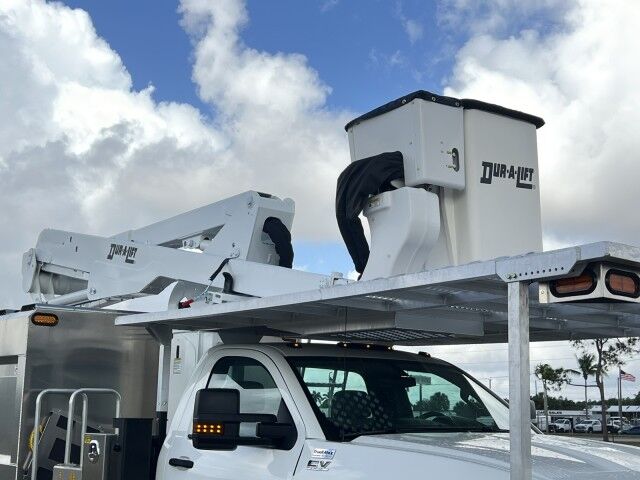 2023 International CV515 Dur-A-Lift DTAX2-45FP 50' Insulated Aerial Lift Bucket Truck with 9'9 Chipper Dump Miami FL