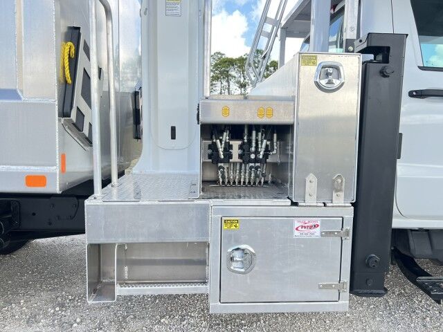 2023 International CV515 Dur-A-Lift DTAX2-45FP 50' Insulated Aerial Lift Bucket Truck with 9'9 Chipper Dump Miami FL