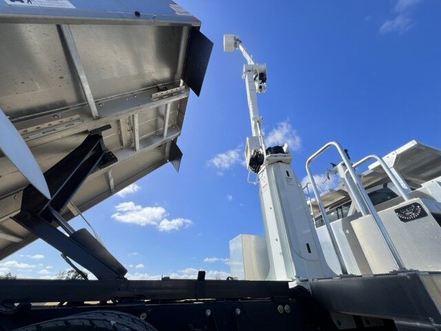 2023 International CV515 Dur-A-Lift DTAX2-45FP 50' Insulated Aerial Lift Bucket Truck with 9'9 Chipper Dump Miami FL