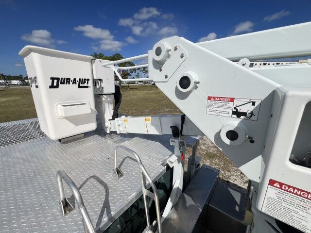 2023 International CV515 Dur-A-Lift DTAX2-45FP 50' Insulated Aerial Lift Bucket Truck with 9'9 Chipper Dump Miami FL