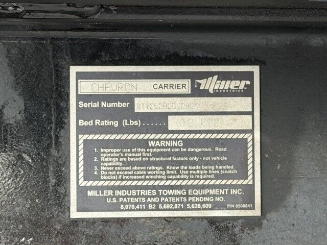 2023 International MV607 SBA Extended Cab Miller Chevron Steel Rollback Car Carrier Truck Miami FL