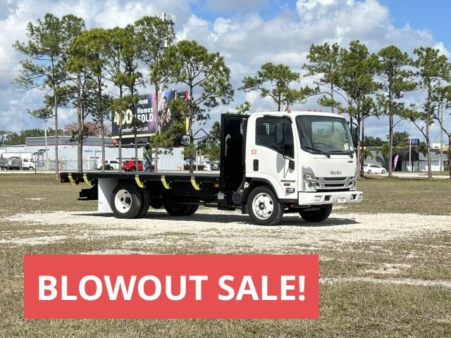 2023 Isuzu NPR-HD GAS - BLOWOUT SALE - 16' BABCO Steel Flatbed Truck