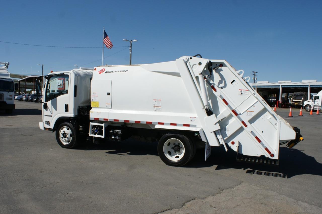 2023 Isuzu NRR 8 Yard Pac-Mac Rear Loader Garbage Truck Tampa FL