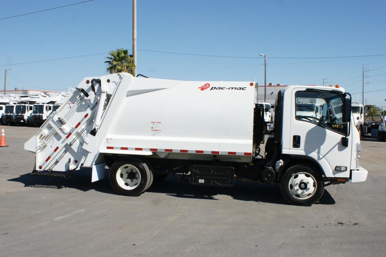 2023 Isuzu NRR 8 Yard Pac-Mac Rear Loader Garbage Truck