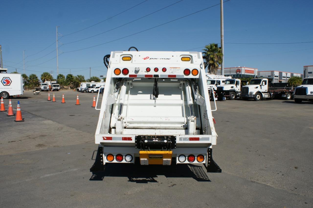 2023 Isuzu NRR 8 Yard Pac-Mac Rear Loader Garbage Truck Tampa FL