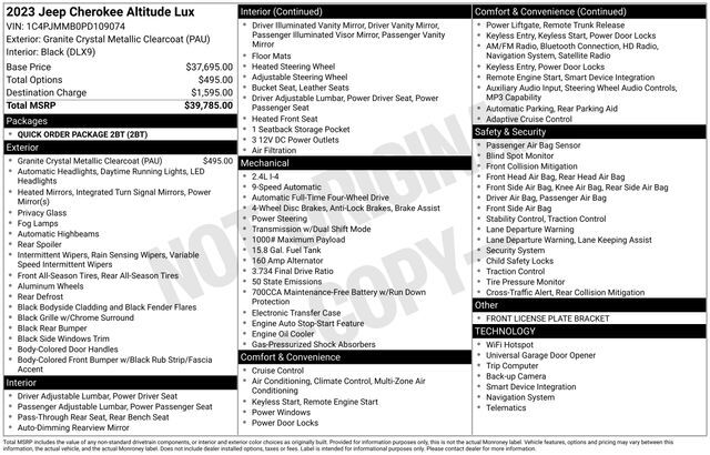 2023 Jeep Cherokee Altitude Raleigh NC