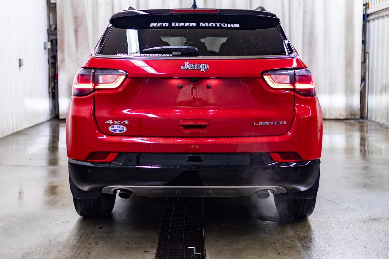 2023 Jeep Compass 4x4 Limited Leather Roof Nav BCam Red Deer AB