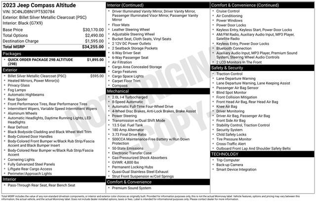 2023 Jeep Compass Altitude Raleigh NC