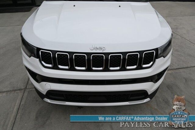2023 Jeep Compass Limited / 4X4 / Auto Start / Power & Heated Leather Seats / Heated Steering Wheel / Adaptive Cruise Control / Blind Spot Alert / Apple CarPlay & Android Auto / Back Up Camera / 32 MPG / 1-Owner Anchorage AK