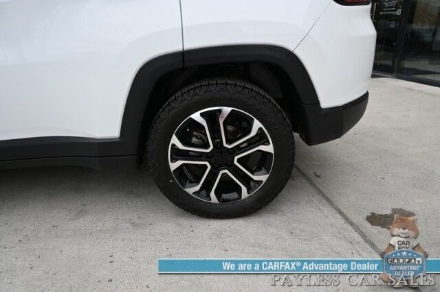 2023 Jeep Compass Limited / 4X4 / Auto Start / Power & Heated Leather Seats / Heated Steering Wheel / Adaptive Cruise Control / Blind Spot Alert / Apple CarPlay & Android Auto / Back Up Camera / 32 MPG / 1-Owner Anchorage AK