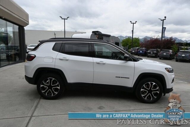 2023 Jeep Compass Limited / 4X4 / Auto Start / Power & Heated Leather Seats / Heated Steering Wheel / Adaptive Cruise Control / Blind Spot Alert / Apple CarPlay & Android Auto / Back Up Camera / 32 MPG / 1-Owner Anchorage AK