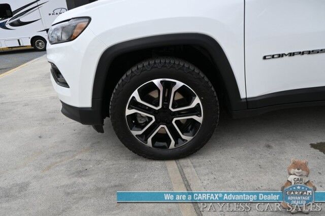 2023 Jeep Compass Limited / 4X4 / Auto Start / Power & Heated Leather Seats / Heated Steering Wheel / Adaptive Cruise Control / Blind Spot Alert / Apple CarPlay & Android Auto / Back Up Camera / 32 MPG / 1-Owner Anchorage AK