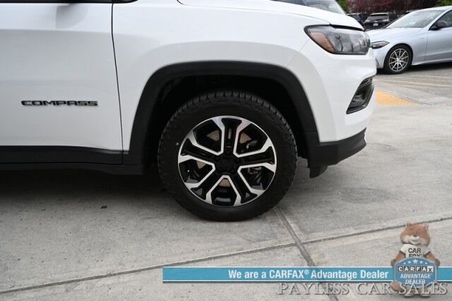 2023 Jeep Compass Limited / 4X4 / Auto Start / Power & Heated Leather Seats / Heated Steering Wheel / Adaptive Cruise Control / Blind Spot Alert / Apple CarPlay & Android Auto / Back Up Camera / 32 MPG / 1-Owner Anchorage AK