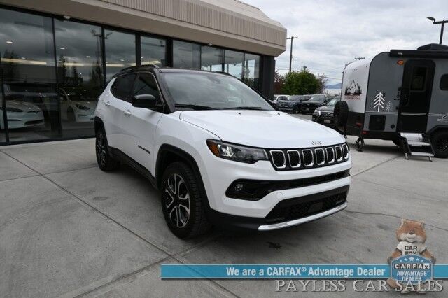 2023 Jeep Compass Limited / 4X4 / Auto Start / Power & Heated Leather Seats / Heated Steering Wheel / Adaptive Cruise Control / Blind Spot Alert / Apple CarPlay & Android Auto / Back Up Camera / 32 MPG / 1-Owner Anchorage AK