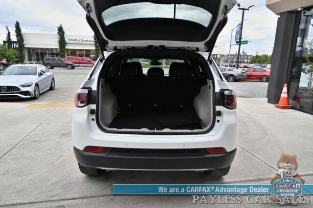 2023 Jeep Compass Limited / 4X4 / Auto Start / Power & Heated Leather Seats / Heated Steering Wheel / Adaptive Cruise Control / Blind Spot Alert / Apple CarPlay & Android Auto / Back Up Camera / 32 MPG / 1-Owner Anchorage AK