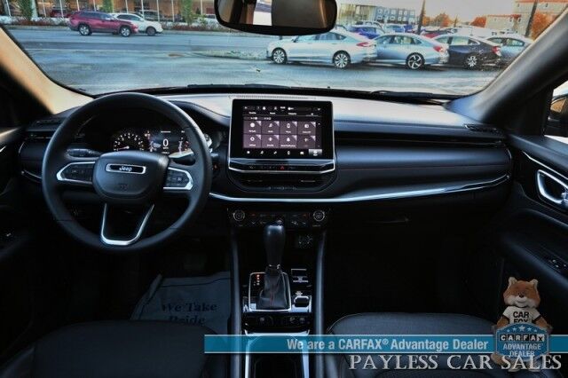 2023 Jeep Compass Trailhawk / 4X4 / Leather Trimmed Seats / Adaptive Cruise Control / Lane Departure & Blind Spot Alert / Apple CarPlay & Android Auto / USB Input / Back Up Camera / Keyless Entry & Start / 32 MPG / Low Miles / 1-Owner Anchorage AK