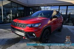 2023_Jeep_Compass_Trailhawk / 4X4 / Leather Trimmed Seats / Adaptive Cruise Control / Lane Departure & Blind Spot Alert / Apple CarPlay & Android Auto / USB Input / Back Up Camera / Keyless Entry & Start / 32 MPG / Low Miles / 1-Owner_ Anchorage AK