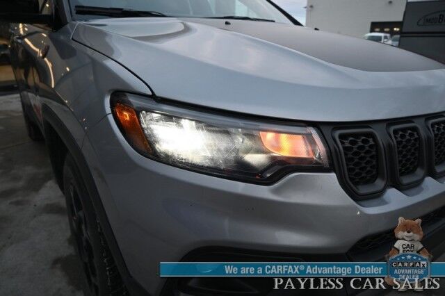 2023 Jeep Compass Trailhawk / 4X4 / Leather Trimmed Seats / Adaptive Cruise Control / Lane Departure & Blind Spot Alert / Apple CarPlay & Android Auto / USB Input / Back Up Camera / Keyless Entry & Start / 32 MPG / Low Miles / 1-Owner Anchorage AK 2023 Jeep Compass Trailhawk / 4X4 / Leather Trimmed Seats / Adaptive Cruise Control / Lane Departure & Blind Spot Alert / Apple CarPlay & Android Auto / USB Input / Back Up Camera / Keyless Entry & Start / 32 MPG / Low Miles / 1-Owner Anchorage AK