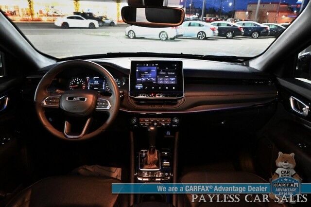 2023 Jeep Compass Trailhawk / 4X4 / Leather Trimmed Seats / Adaptive Cruise Control / Lane Departure & Blind Spot Alert / Apple CarPlay & Android Auto / USB Input / Back Up Camera / Keyless Entry & Start / 32 MPG / Low Miles / 1-Owner Anchorage AK