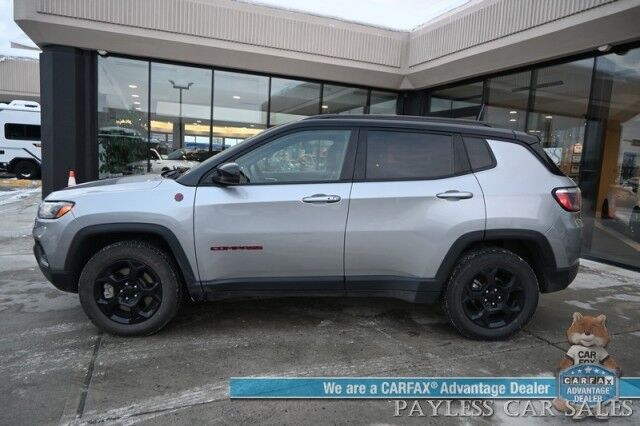 2023 Jeep Compass Trailhawk / 4X4 / Leather Trimmed Seats / Adaptive Cruise Control / Lane Departure & Blind Spot Alert / Apple CarPlay & Android Auto / USB Input / Back Up Camera / Keyless Entry & Start / 32 MPG / Low Miles / 1-Owner Anchorage AK 2023 Jeep Compass Trailhawk / 4X4 / Leather Trimmed Seats / Adaptive Cruise Control / Lane Departure & Blind Spot Alert / Apple CarPlay & Android Auto / USB Input / Back Up Camera / Keyless Entry & Start / 32 MPG / Low Miles / 1-Owner Anchorage AK