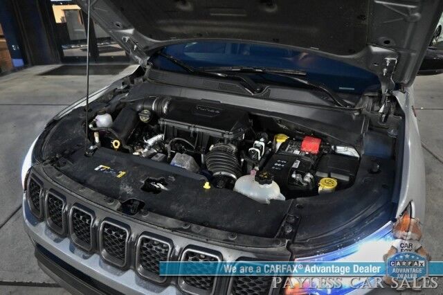 2023 Jeep Compass Trailhawk / 4X4 / Leather Trimmed Seats / Adaptive Cruise Control / Lane Departure & Blind Spot Alert / Apple CarPlay & Android Auto / USB Input / Back Up Camera / Keyless Entry & Start / 32 MPG / Low Miles / 1-Owner Anchorage AK