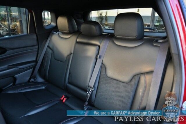 2023 Jeep Compass Trailhawk / 4X4 / Leather Trimmed Seats / Adaptive Cruise Control / Lane Departure & Blind Spot Alert / Apple CarPlay & Android Auto / USB Input / Back Up Camera / Keyless Entry & Start / 32 MPG / Low Miles / 1-Owner Anchorage AK