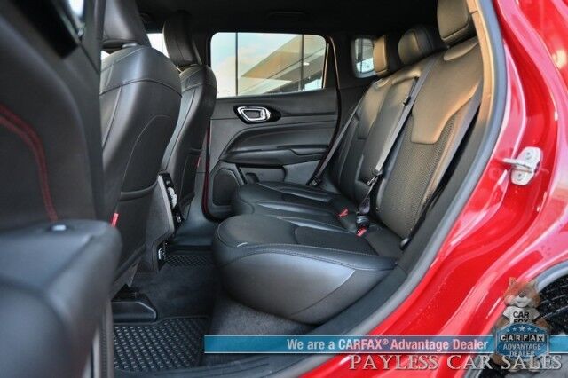 2023 Jeep Compass Trailhawk / 4X4 / Leather Trimmed Seats / Adaptive Cruise Control / Lane Departure & Blind Spot Alert / Apple CarPlay & Android Auto / USB Input / Back Up Camera / Keyless Entry & Start / 32 MPG / Low Miles / 1-Owner Anchorage AK