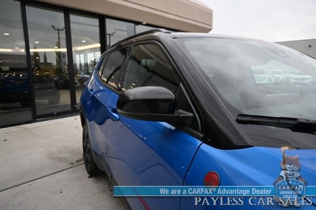 2023 Jeep Compass Trailhawk / 4X4 / Leather Trimmed Seats / Adaptive Cruise Control / Lane Departure & Blind Spot Alert / Apple CarPlay & Android Auto / USB Input / Back Up Camera / Keyless Entry & Start / 32 MPG / Low Miles / 1-Owner Wasilla AK