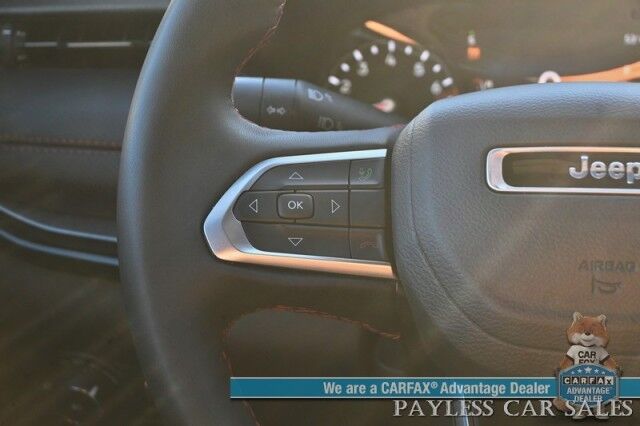 2023 Jeep Compass Trailhawk / 4X4 / Leather Trimmed Seats / Adaptive Cruise Control / Lane Departure & Blind Spot Alert / Apple CarPlay & Android Auto / USB Input / Back Up Camera / Keyless Entry & Start / 32 MPG / Low Miles / 1-Owner Anchorage AK