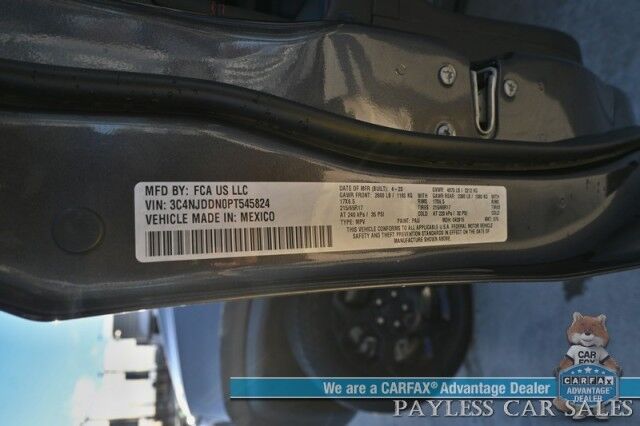 2023 Jeep Compass Trailhawk / 4X4 / Leather Trimmed Seats / Adaptive Cruise Control / Lane Departure & Blind Spot Alert / Apple CarPlay & Android Auto / USB Input / Back Up Camera / Keyless Entry & Start / 32 MPG / Low Miles / 1-Owner Anchorage AK