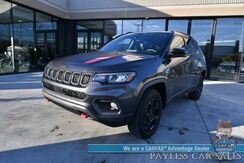 2023_Jeep_Compass_Trailhawk / 4X4 / Leather Trimmed Seats / Adaptive Cruise Control / Lane Departure & Blind Spot Alert / Apple CarPlay & Android Auto / USB Input / Back Up Camera / Keyless Entry & Start / 32 MPG / Low Miles / 1-Owner_ Anchorage AK