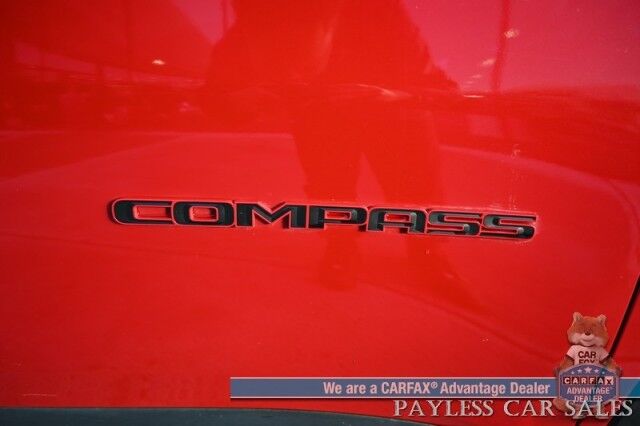 2023 Jeep Compass Trailhawk / 4X4 / Leather Trimmed Seats / Adaptive Cruise Control / Lane Departure & Blind Spot Alert / Apple CarPlay & Android Auto / USB Input / Back Up Camera / Keyless Entry & Start / 32 MPG / Low Miles / 1-Owner Anchorage AK