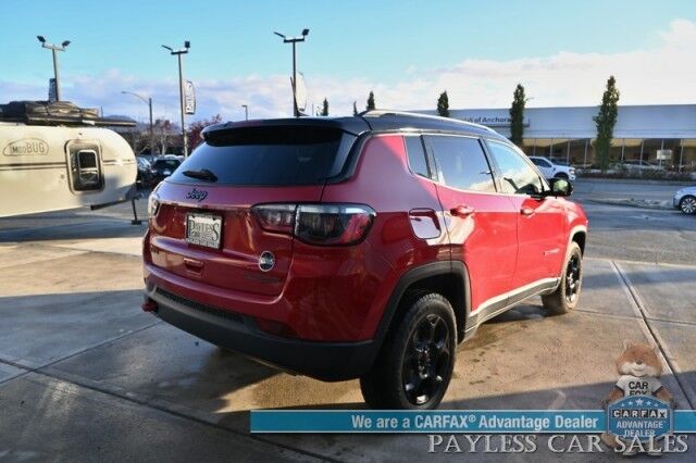 2023 Jeep Compass Trailhawk / 4X4 / Leather Trimmed Seats / Adaptive Cruise Control / Lane Departure & Blind Spot Alert / Apple CarPlay & Android Auto / USB Input / Back Up Camera / Keyless Entry & Start / 32 MPG / Low Miles / 1-Owner Anchorage AK