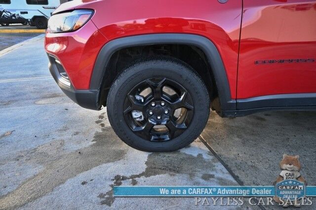 2023 Jeep Compass Trailhawk / 4X4 / Leather Trimmed Seats / Adaptive Cruise Control / Lane Departure & Blind Spot Alert / Apple CarPlay & Android Auto / USB Input / Back Up Camera / Keyless Entry & Start / 32 MPG / Low Miles / 1-Owner Anchorage AK