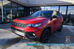 2023_Jeep_Compass_Trailhawk / 4X4 / Leather Trimmed Seats / Adaptive Cruise Control / Lane Departure & Blind Spot Alert / Apple CarPlay & Android Auto / USB Input / Back Up Camera / Keyless Entry & Start / 32 MPG / Low Miles / 1-Owner_ Anchorage AK