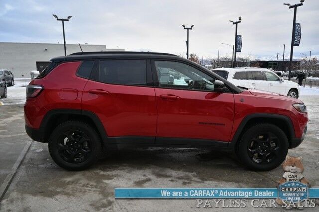 2023 Jeep Compass Trailhawk / 4X4 / Leather Trimmed Seats / Adaptive Cruise Control / Lane Departure & Blind Spot Alert / Apple CarPlay & Android Auto / USB Input / Back Up Camera / Keyless Entry & Start / 32 MPG / Low Miles / 1-Owner Anchorage AK 2023 Jeep Compass Trailhawk / 4X4 / Leather Trimmed Seats / Adaptive Cruise Control / Lane Departure & Blind Spot Alert / Apple CarPlay & Android Auto / USB Input / Back Up Camera / Keyless Entry & Start / 32 MPG / Low Miles / 1-Owner Anchorage AK