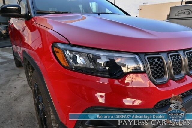 2023 Jeep Compass Trailhawk / 4X4 / Leather Trimmed Seats / Adaptive Cruise Control / Lane Departure & Blind Spot Alert / Apple CarPlay & Android Auto / USB Input / Back Up Camera / Keyless Entry & Start / 32 MPG / Low Miles / 1-Owner Anchorage AK 2023 Jeep Compass Trailhawk / 4X4 / Leather Trimmed Seats / Adaptive Cruise Control / Lane Departure & Blind Spot Alert / Apple CarPlay & Android Auto / USB Input / Back Up Camera / Keyless Entry & Start / 32 MPG / Low Miles / 1-Owner Anchorage AK