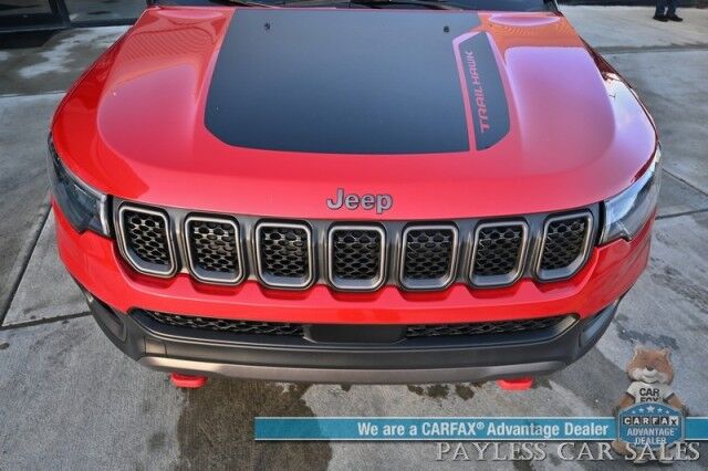 2023 Jeep Compass Trailhawk / 4X4 / Leather Trimmed Seats / Adaptive Cruise Control / Lane Departure & Blind Spot Alert / Apple CarPlay & Android Auto / USB Input / Back Up Camera / Keyless Entry & Start / 32 MPG / Low Miles / 1-Owner Anchorage AK 2023 Jeep Compass Trailhawk / 4X4 / Leather Trimmed Seats / Adaptive Cruise Control / Lane Departure & Blind Spot Alert / Apple CarPlay & Android Auto / USB Input / Back Up Camera / Keyless Entry & Start / 32 MPG / Low Miles / 1-Owner Anchorage AK