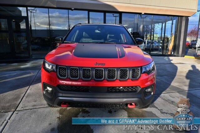 2023 Jeep Compass Trailhawk / 4X4 / Leather Trimmed Seats / Adaptive Cruise Control / Lane Departure & Blind Spot Alert / Apple CarPlay & Android Auto / USB Input / Back Up Camera / Keyless Entry & Start / 32 MPG / Low Miles / 1-Owner Anchorage AK 2023 Jeep Compass Trailhawk / 4X4 / Leather Trimmed Seats / Adaptive Cruise Control / Lane Departure & Blind Spot Alert / Apple CarPlay & Android Auto / USB Input / Back Up Camera / Keyless Entry & Start / 32 MPG / Low Miles / 1-Owner Anchorage AK