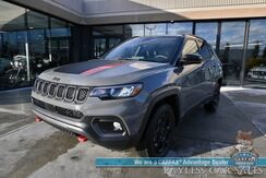 2023_Jeep_Compass_Trailhawk / 4X4 / Leather Trimmed Seats / Adaptive Cruise Control / Lane Departure & Blind Spot Alert / Apple CarPlay & Android Auto / USB Input / Back Up Camera / Keyless Entry & Start / 32 MPG / Low Miles / 1-Owner_ Anchorage AK