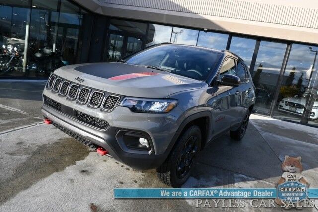 2023 Jeep Compass Trailhawk / 4X4 / Leather Trimmed Seats / Adaptive Cruise Control / Lane Departure & Blind Spot Alert / Apple CarPlay & Android Auto / USB Input / Back Up Camera / Keyless Entry & Start / 32 MPG / Low Miles / 1-Owner Anchorage AK 2023 Jeep Compass Trailhawk / 4X4 / Leather Trimmed Seats / Adaptive Cruise Control / Lane Departure & Blind Spot Alert / Apple CarPlay & Android Auto / USB Input / Back Up Camera / Keyless Entry & Start / 32 MPG / Low Miles / 1-Owner Anchorage AK