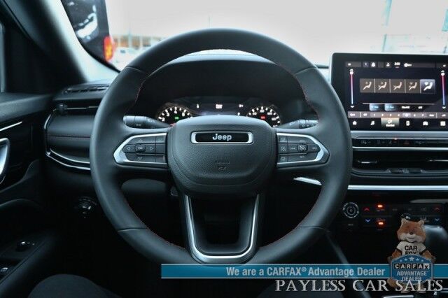 2023 Jeep Compass Trailhawk / 4X4 / Leather Trimmed Seats / Adaptive Cruise Control / Lane Departure & Blind Spot Alert / Apple CarPlay & Android Auto / USB Input / Back Up Camera / Keyless Entry & Start / 32 MPG / Low Miles / 1-Owner Anchorage AK