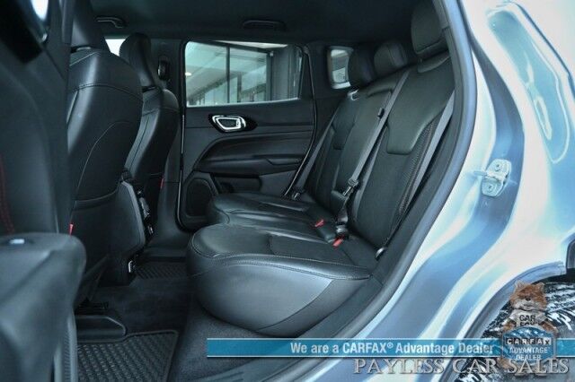 2023 Jeep Compass Trailhawk / 4X4 / Leather Trimmed Seats / Adaptive Cruise Control / Lane Departure & Blind Spot Alert / Apple CarPlay & Android Auto / USB Input / Back Up Camera / Keyless Entry & Start / 32 MPG / Low Miles / 1-Owner Anchorage AK