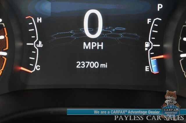 2023 Jeep Compass Trailhawk / 4X4 / Leather Trimmed Seats / Adaptive Cruise Control / Lane Departure & Blind Spot Alert / Apple CarPlay & Android Auto / USB Input / Back Up Camera / Keyless Entry & Start / 32 MPG / Low Miles / 1-Owner Anchorage AK